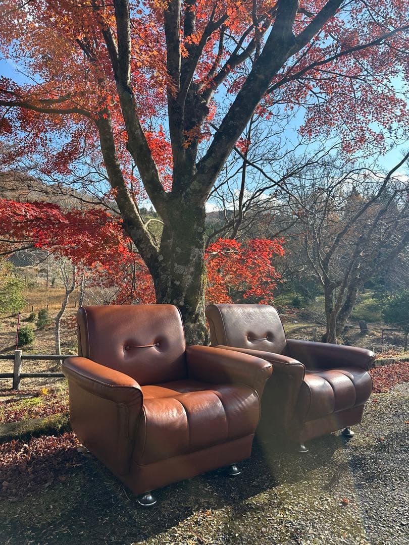 昭和レトロ1人掛けソファ×1