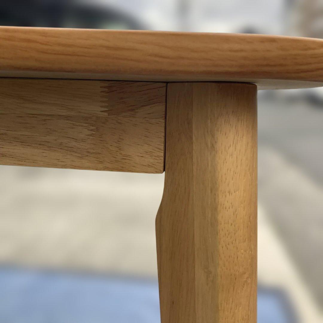 ダイニングテーブル　1350×800ナチュラルウッド 楕円形