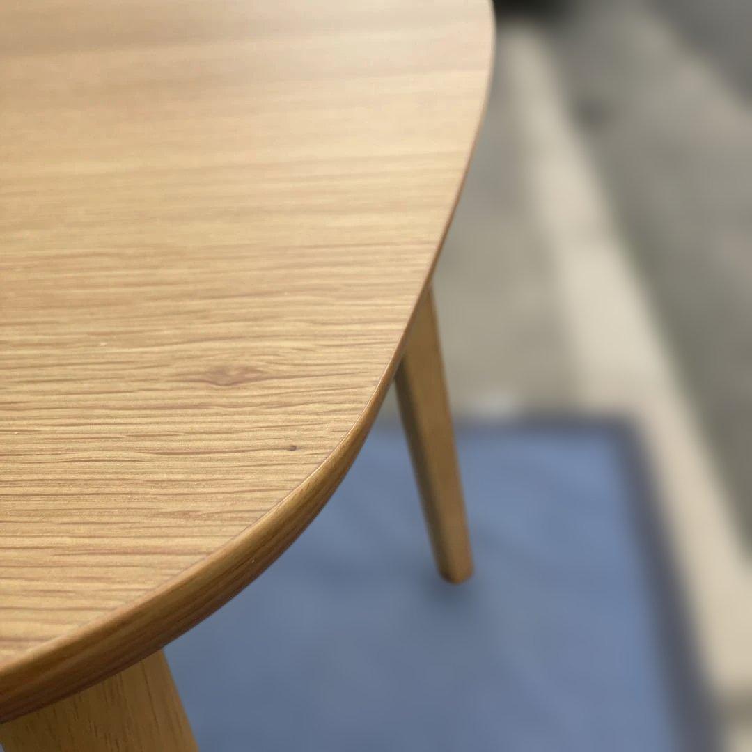 ダイニングテーブル　1350×800ナチュラルウッド 楕円形