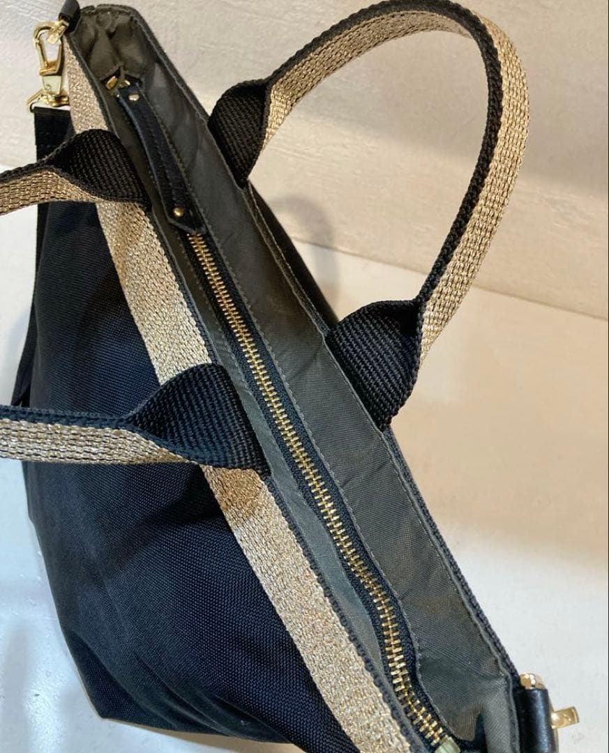 【美品】VIOLAd'ORO V-2037 2way ナイロントート　黒