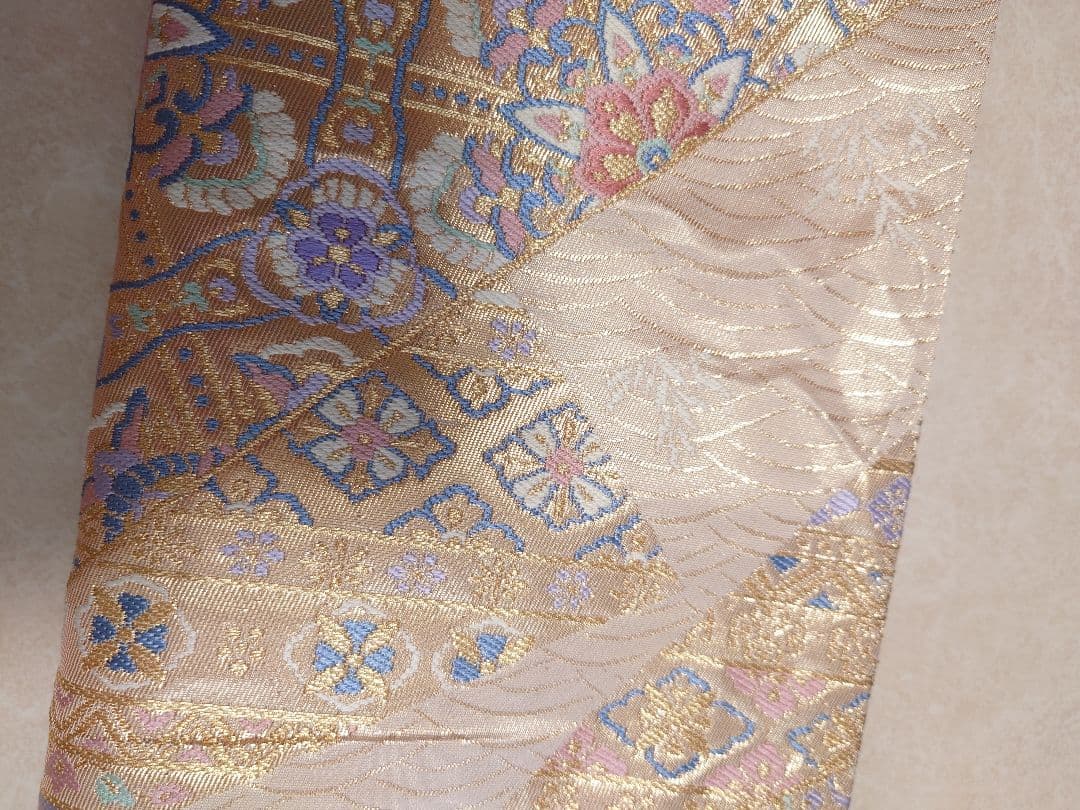 二部式　作り帯　振袖　成人式　正絹　袋帯