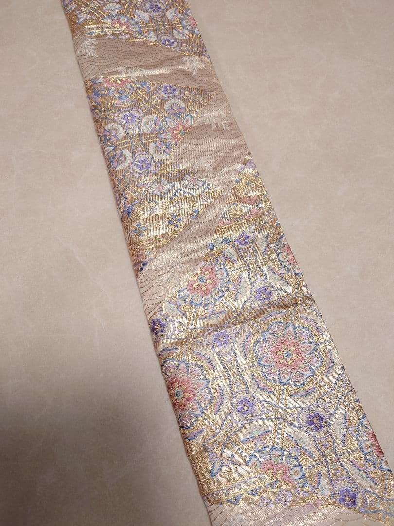 二部式　作り帯　振袖　成人式　正絹　袋帯