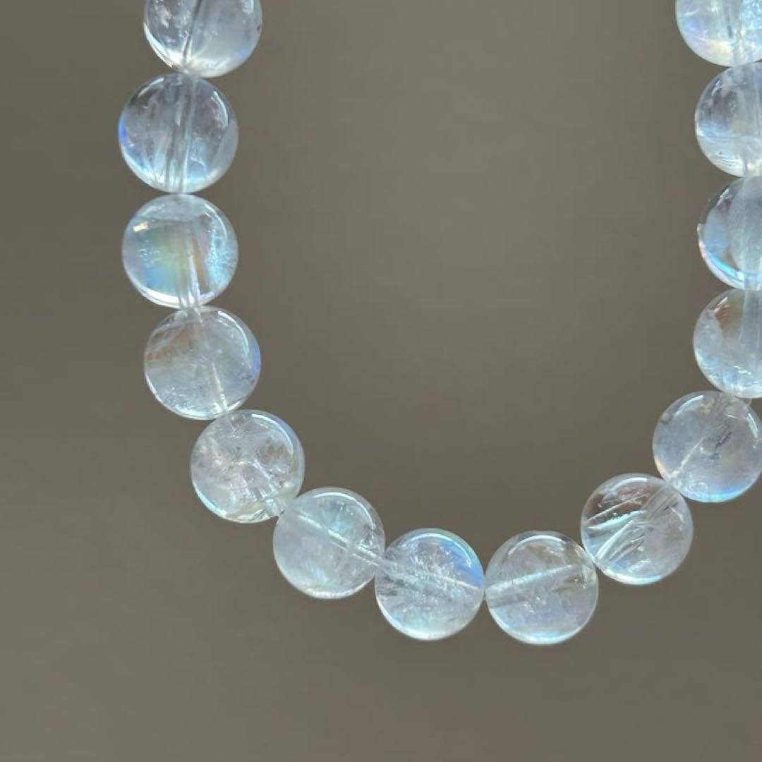 さ*い様 【新品未使用】マダガスカル産　レインボームーンストーン8mm 内径15