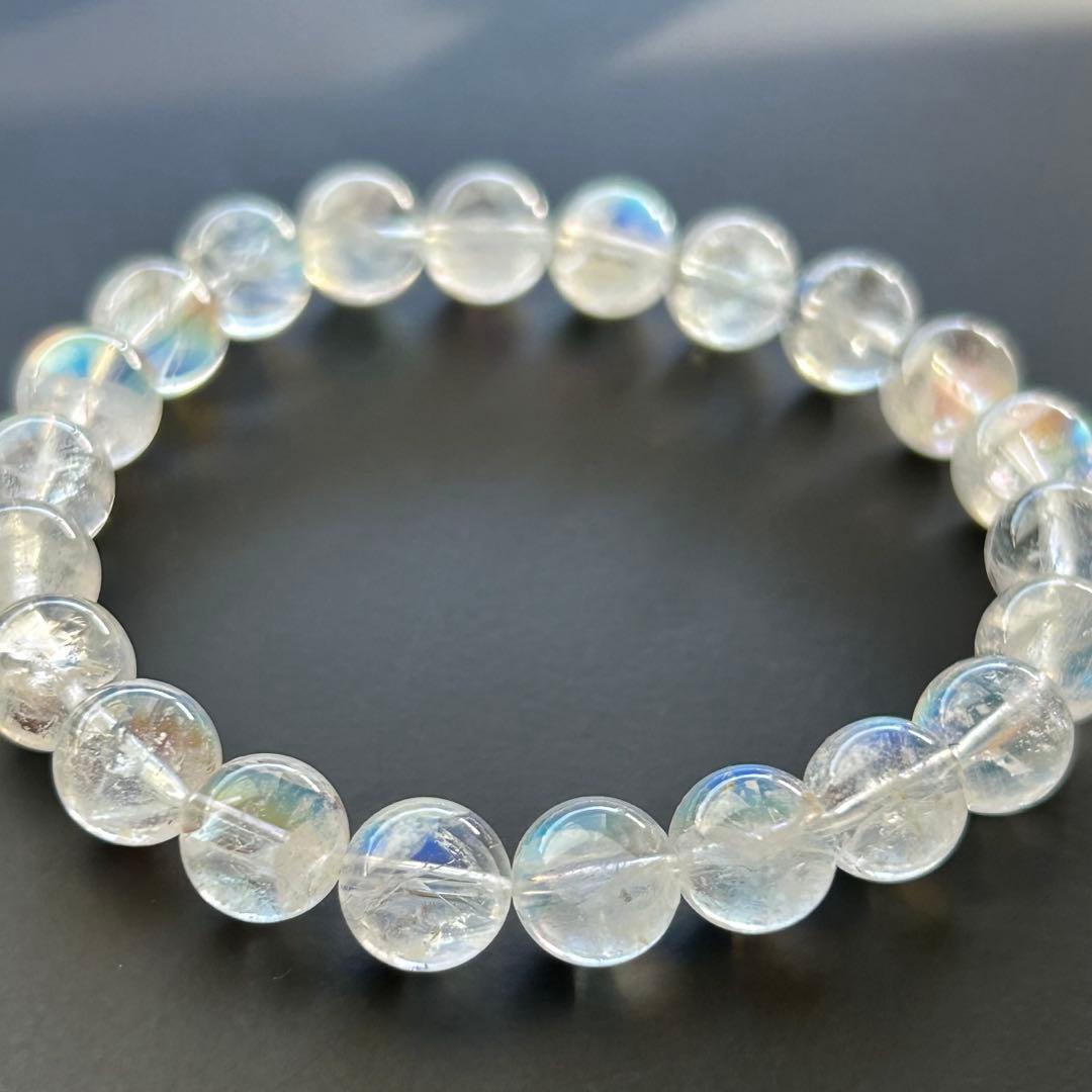 さ*い様 【新品未使用】マダガスカル産　レインボームーンストーン8mm 内径15