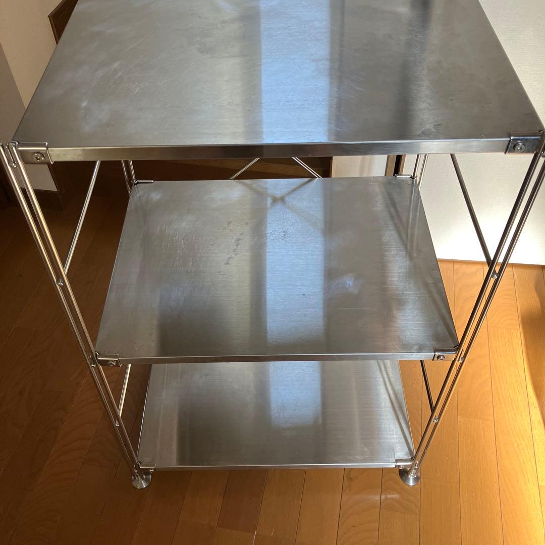 無印良品 ステンレスユニットシェルフ小