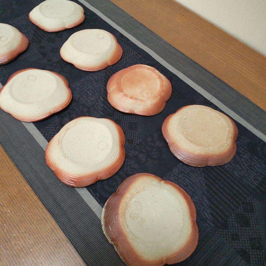 可愛い 梅皿 8枚 備前焼