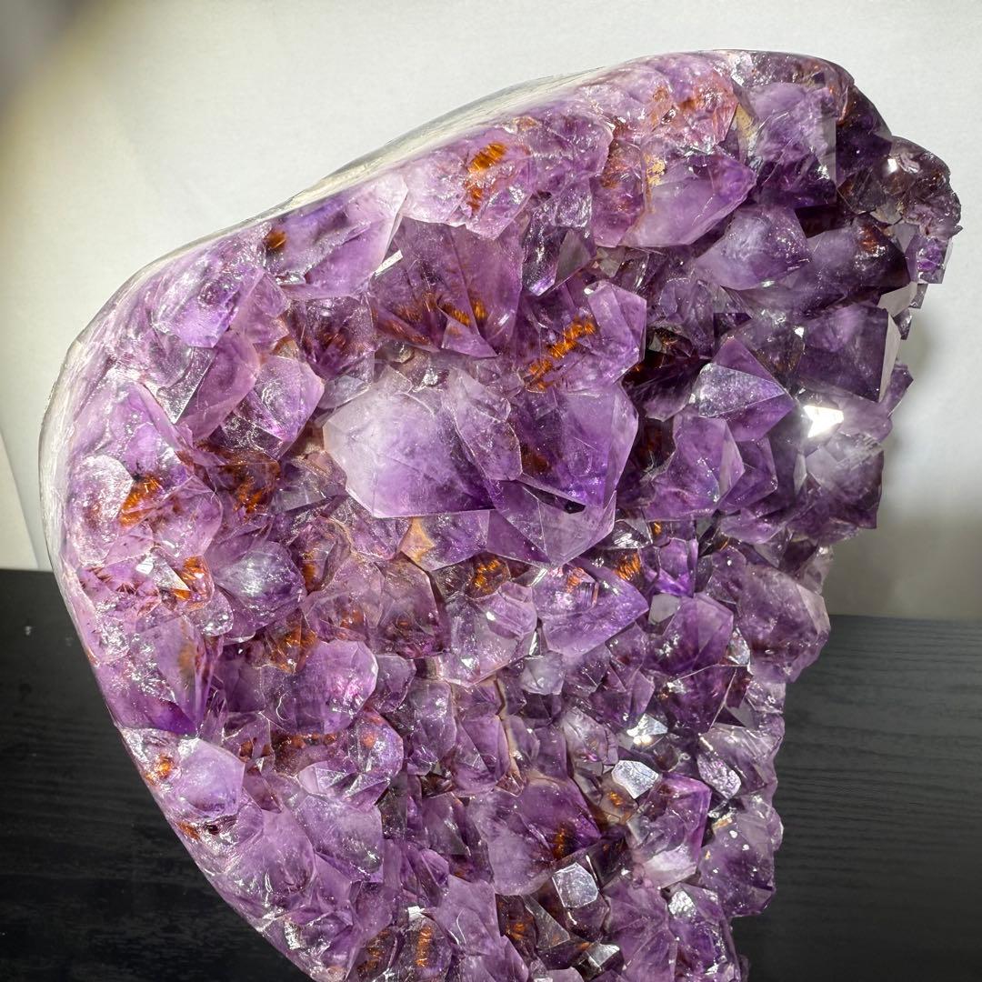 天然石タイチンルチルクォーツ共生アメジストの原石　置物　鉱物NO.101502