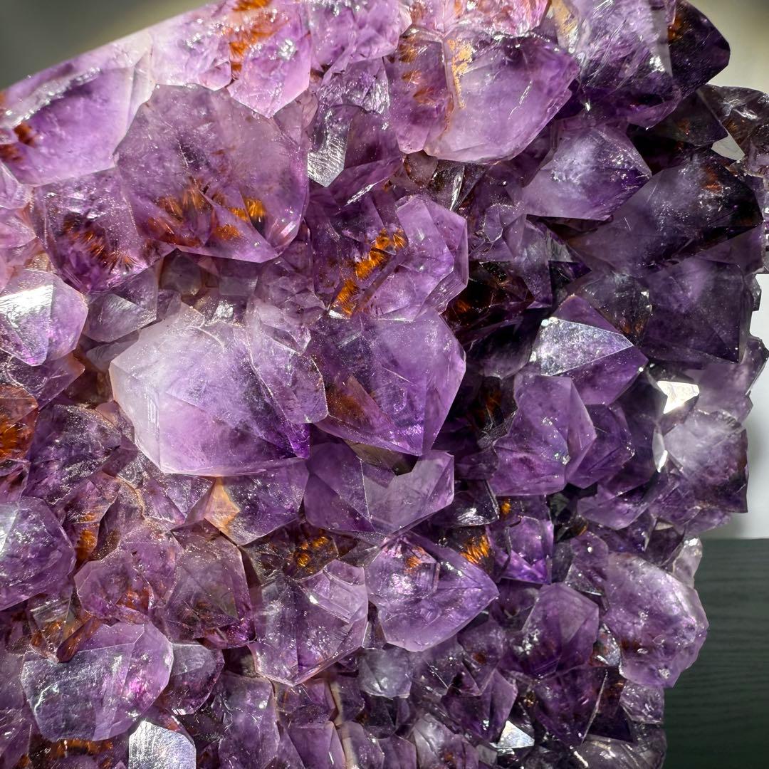 天然石タイチンルチルクォーツ共生アメジストの原石　置物　鉱物NO.101502