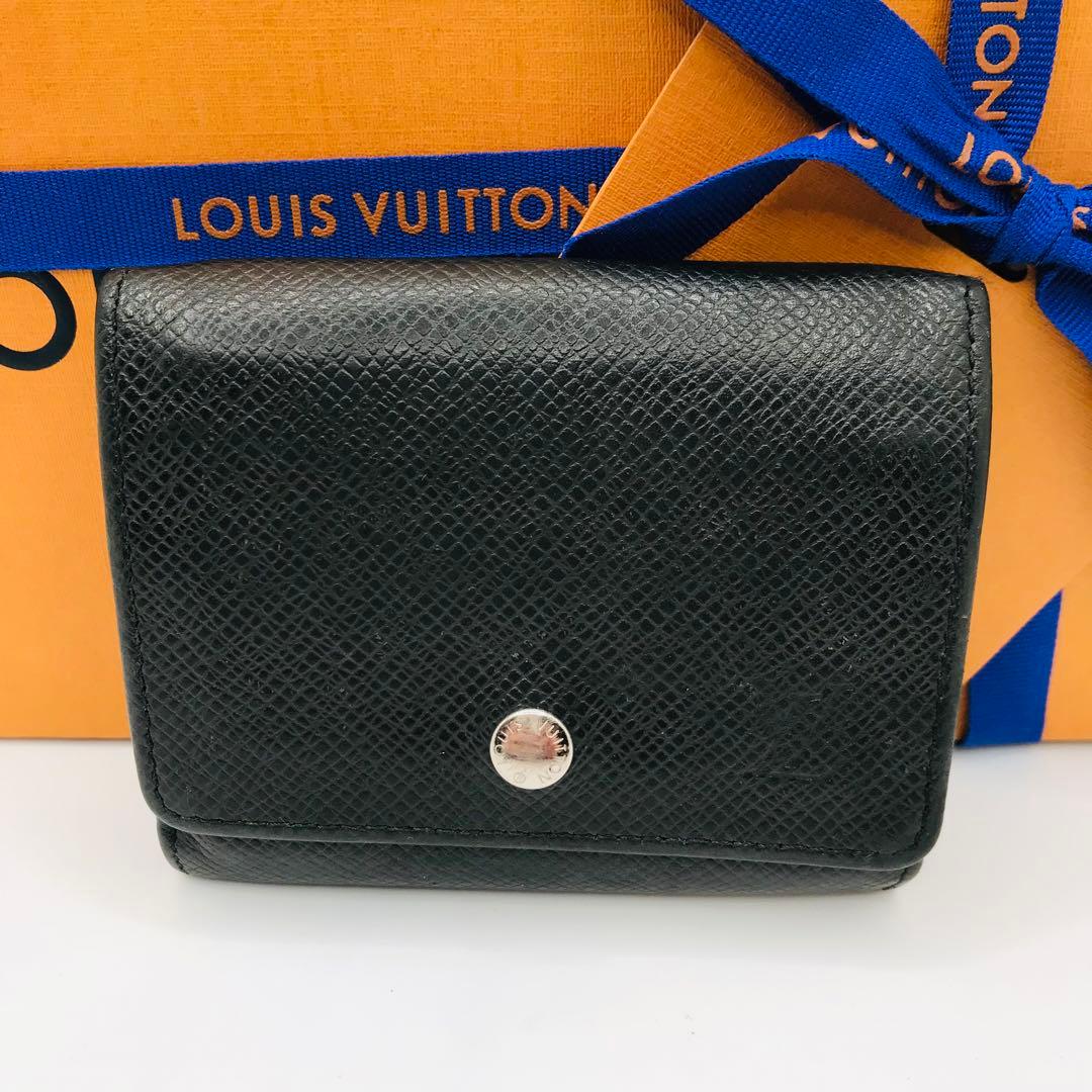 ルイヴィトン✨タイガ 黒 ポルトモネ セルゲイ パース アルドワーズ