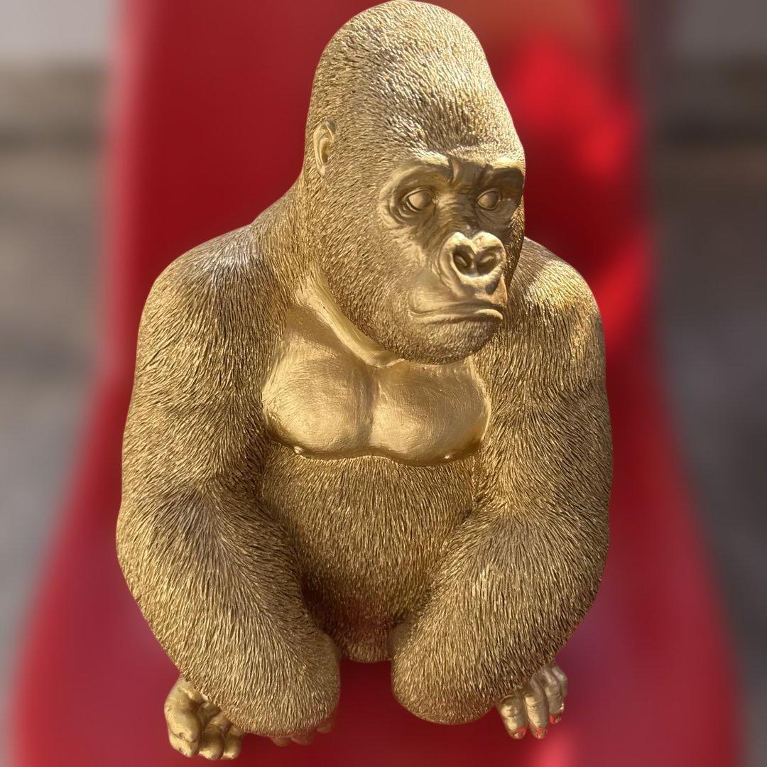 KARE モンキー ゴリラ オブジェ フィギュア ゴールド アート 金運 入手困