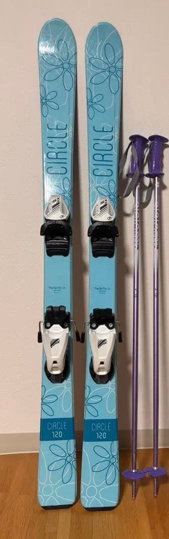 スキー板120センチ　ストック90センチ　セット
