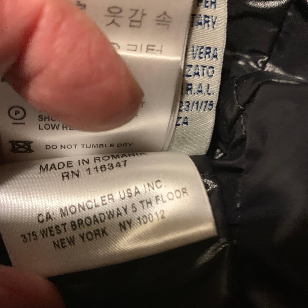 MONCLER グレー ダウンジャケット ロング丈