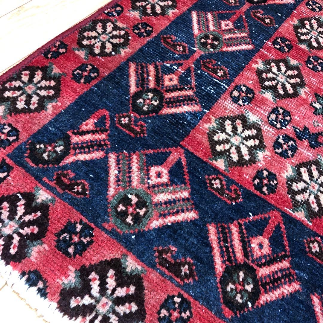 ペルシャ絨毯 ペルシャヴィンテージラグ 182x140 手織り オールド