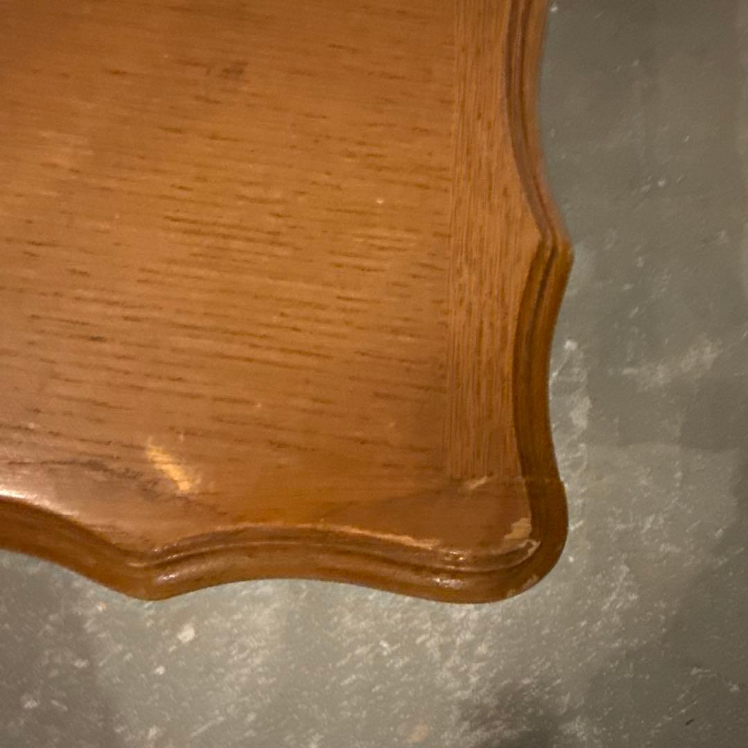 ヴィンテージ　木製サイドテーブル　収納　引き出し付き