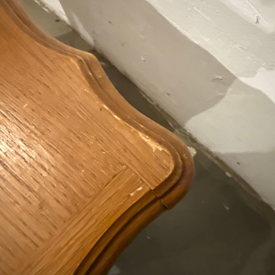 ヴィンテージ　木製サイドテーブル　収納　引き出し付き