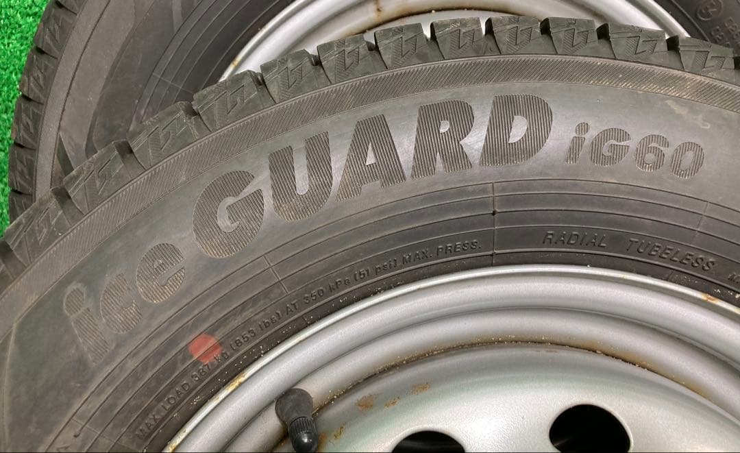 YOKOHAMA 145/80R13 スタッドレスタイヤ、鉄ホイール付き4本！