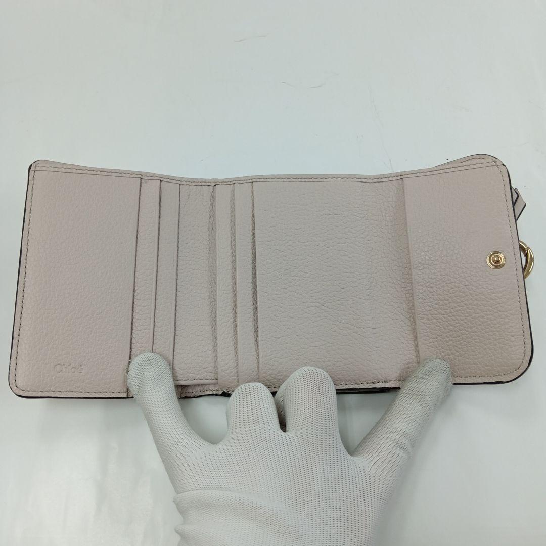 KM012 クロエ 美品 アルファベット 3つ折り財布 箱付き ゴールド金具