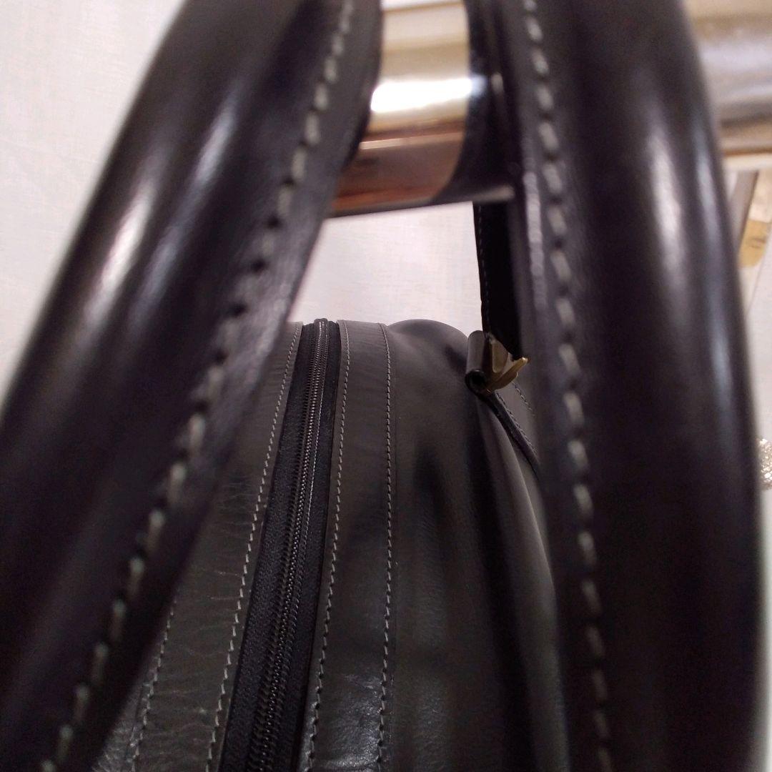 【希少】Burberry バーバリー　ボストンバッグ　ノバチェック　黒　大容量