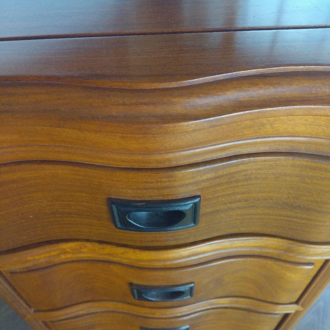 ☆花梨　5段アンティークチェスト　猫脚　美品☆