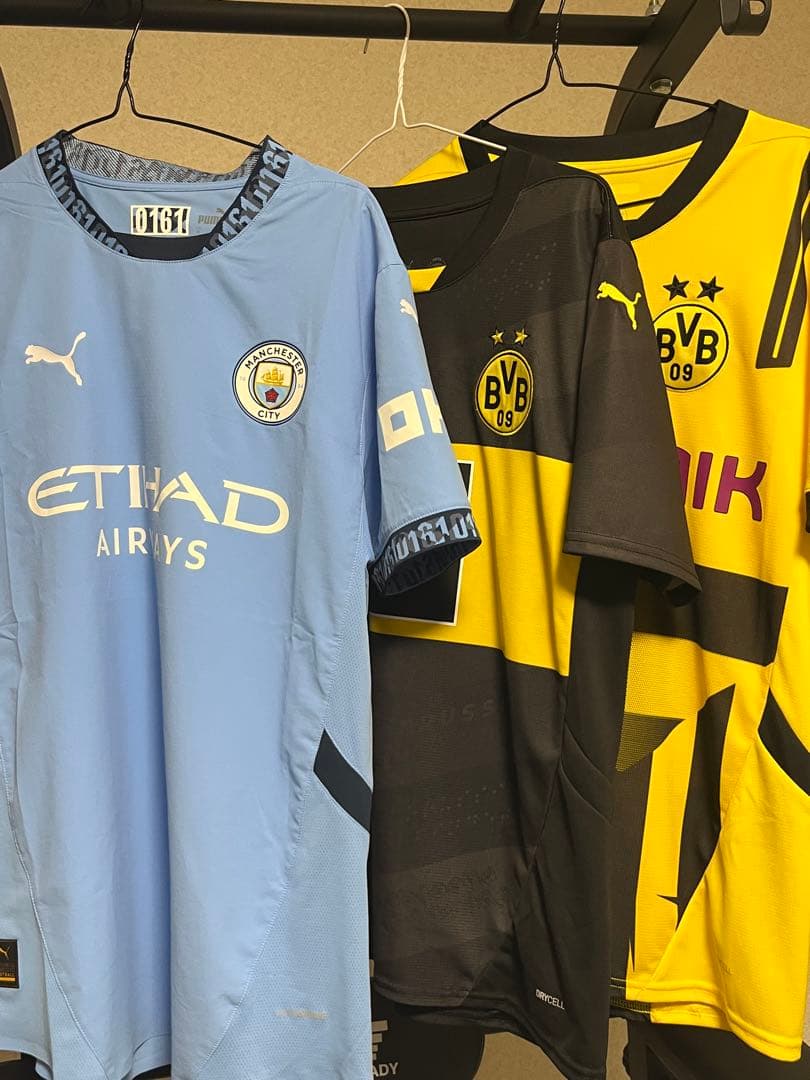【正規品】マンチェスターシティ＆ドルトムント オーセンティック 計3着セット