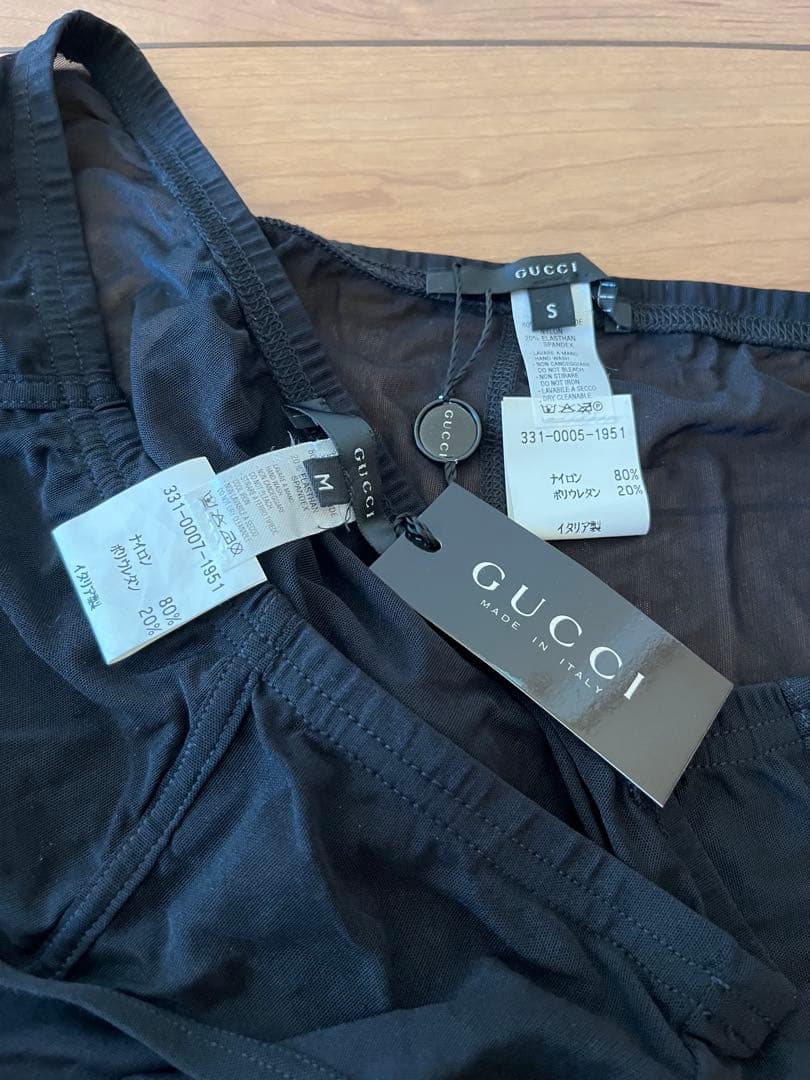 GUCCI ボクサーブリーフ 2枚セット ブラック