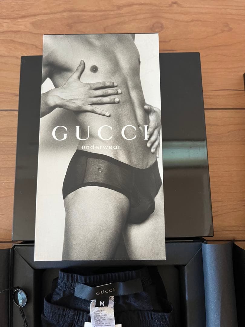 GUCCI ボクサーブリーフ 2枚セット ブラック