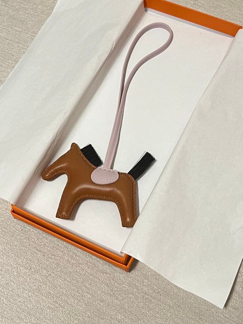 エルメス　ロデオチャーム　ゴールド　ホースヘアー