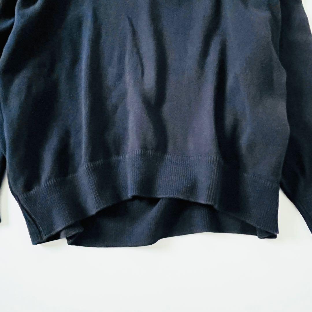 ドゥーズィエムクラス エブリデイアイライク ベーシックニット　コットン　ネイビー