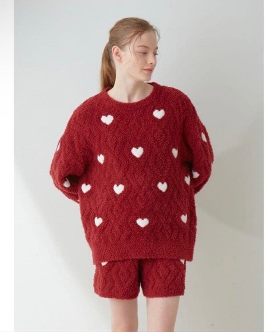 【新品未使用】gelato pique ハートアランプルオーバー&パンツSET