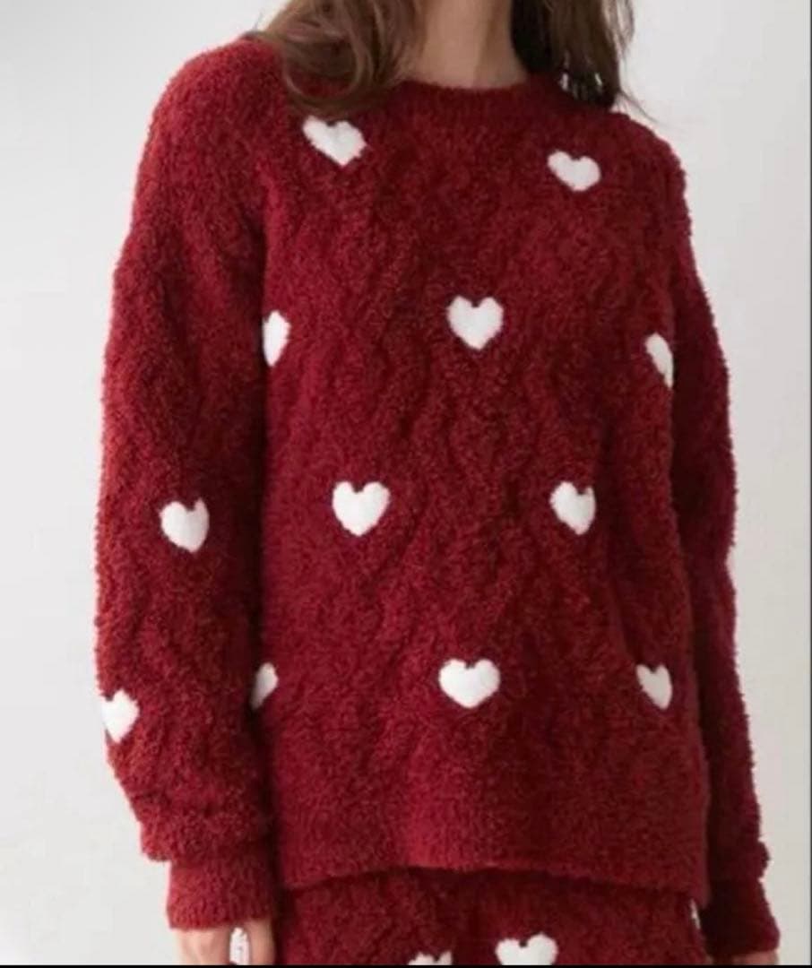 【新品未使用】gelato pique ハートアランプルオーバー&パンツSET