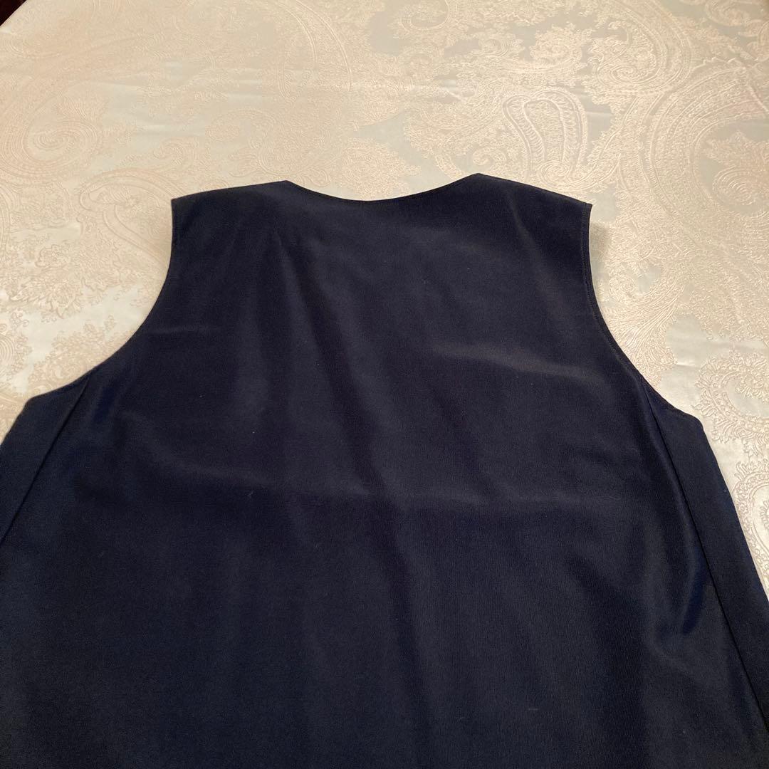 タグ付美品レリアン9号 ストレッチジャンパースカート　ネイビー