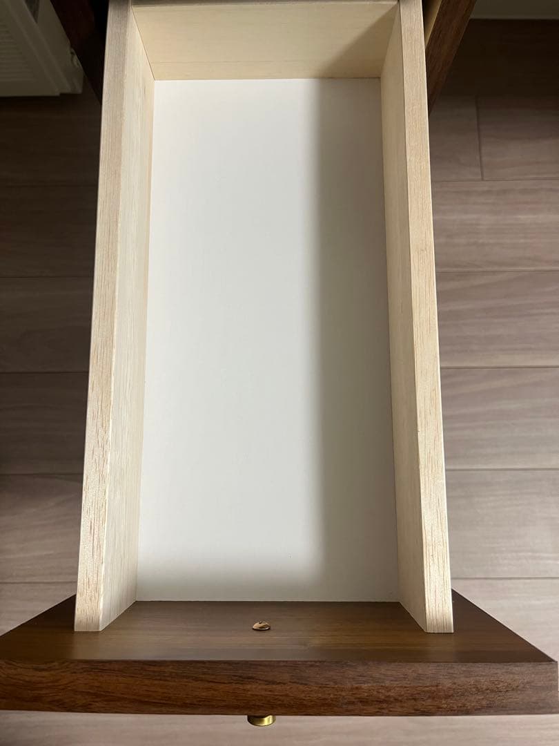 LOWYA [幅110] 日本製 デスク 単品 ドレッサー 収納 真鍮 木目