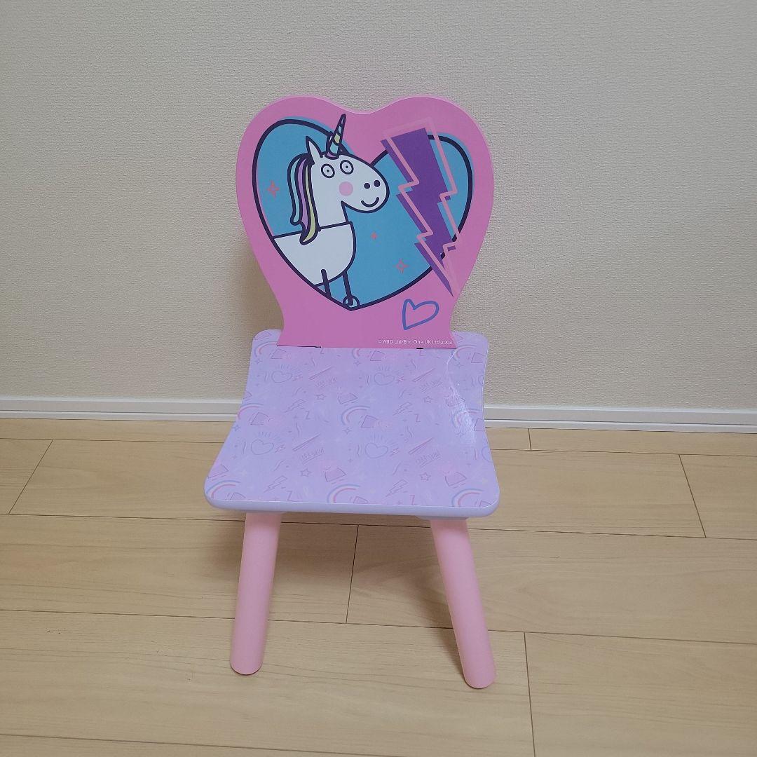 【首都圏限定納品】peppa pig ペッパピッグ テーブル＆チェアセット
