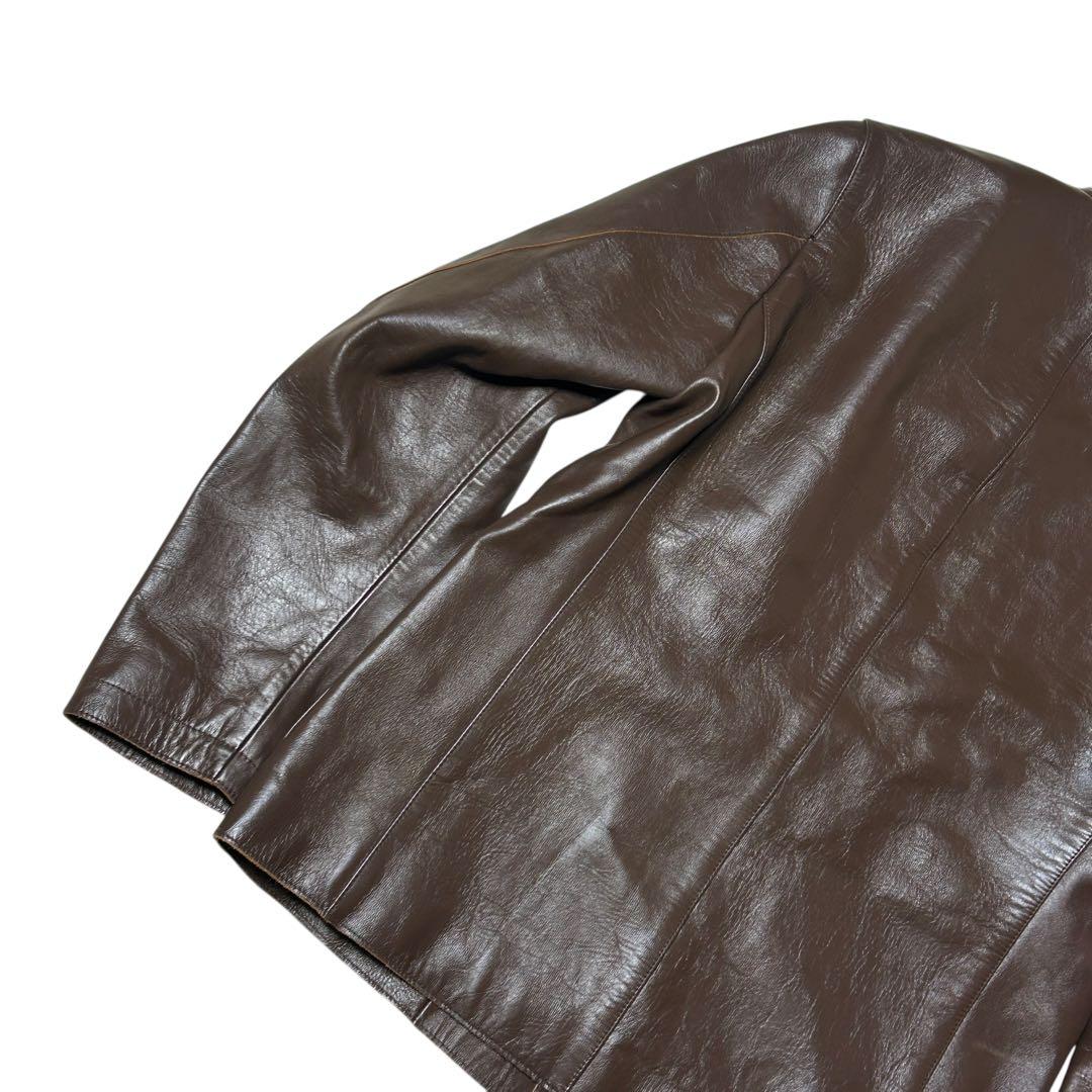 極美品　WORK NOT WORK スタンドカラー　ホースレザージャケット　M