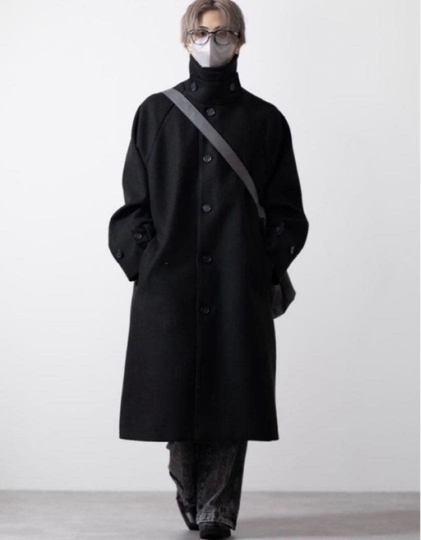 ジャケット・アウター Tech Melton Loose Soutien Collar Coat