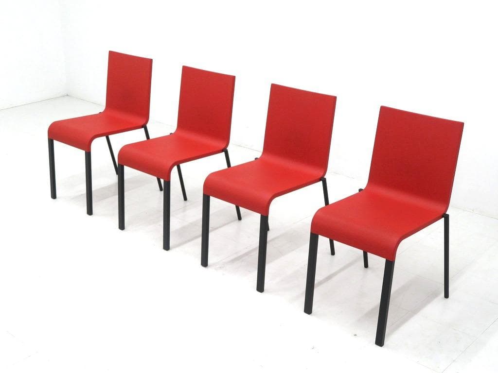 展示品　vitra ヴィトラ 03 ゼロスリー　ダイニングチェア　4脚セット