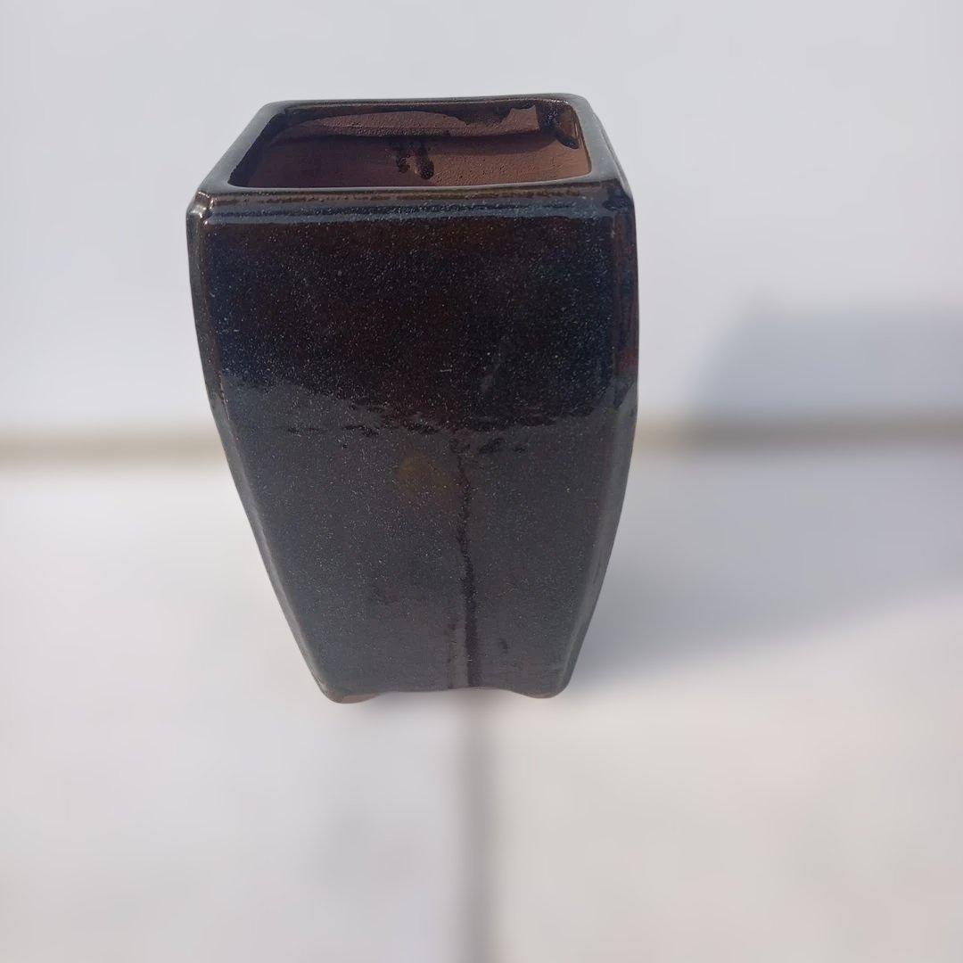 海鼠釉（なまこゆう）　角型植木鉢