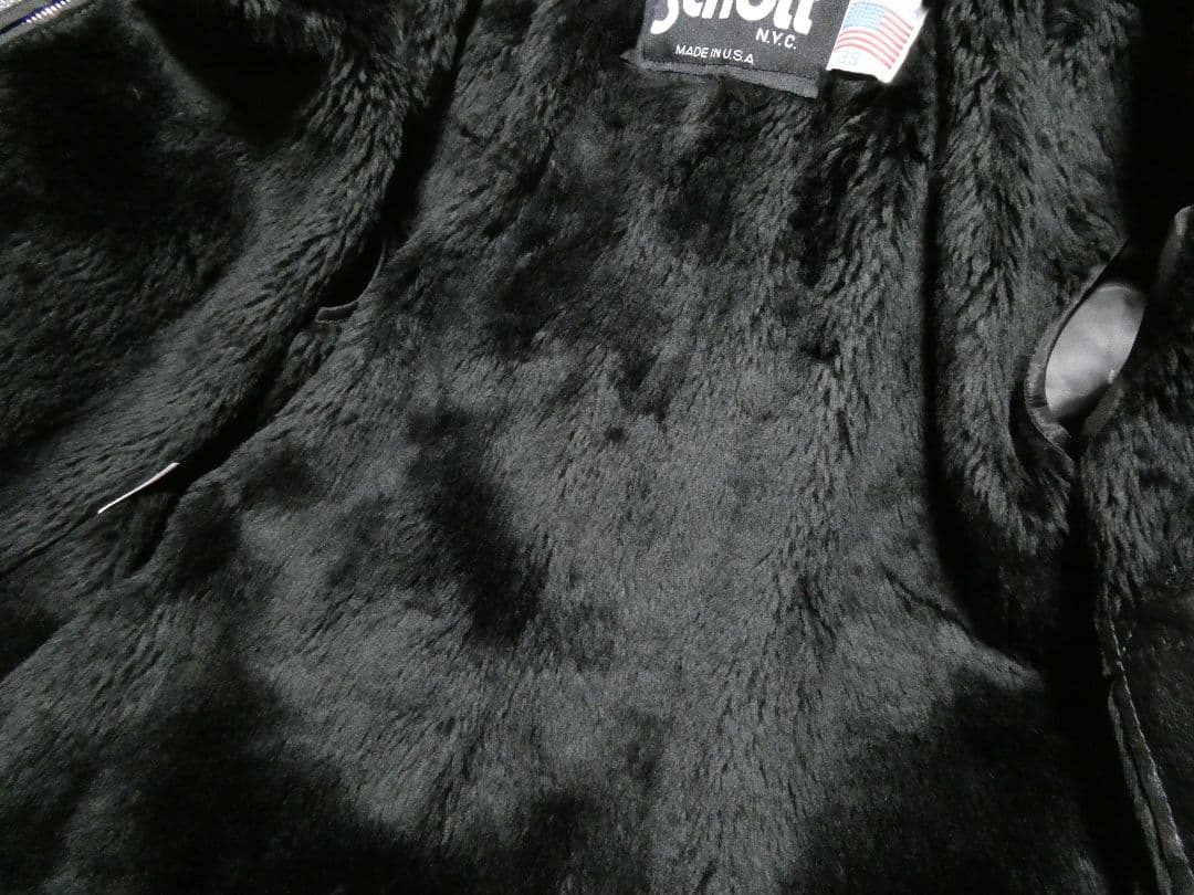 激レア品番643EVS！純正ライナー付！ショット襟付きシングルライダース36