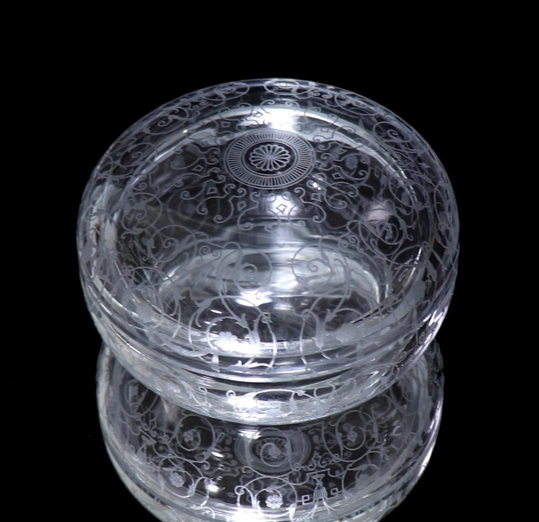 オールド・バカラ レアモデル唐草文様蓋物 小物入れボンボニエール ミケランジェロ