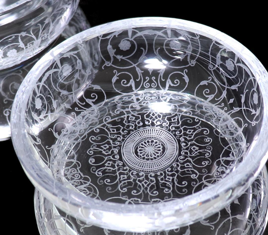 オールド・バカラ レアモデル唐草文様蓋物 小物入れボンボニエール ミケランジェロ