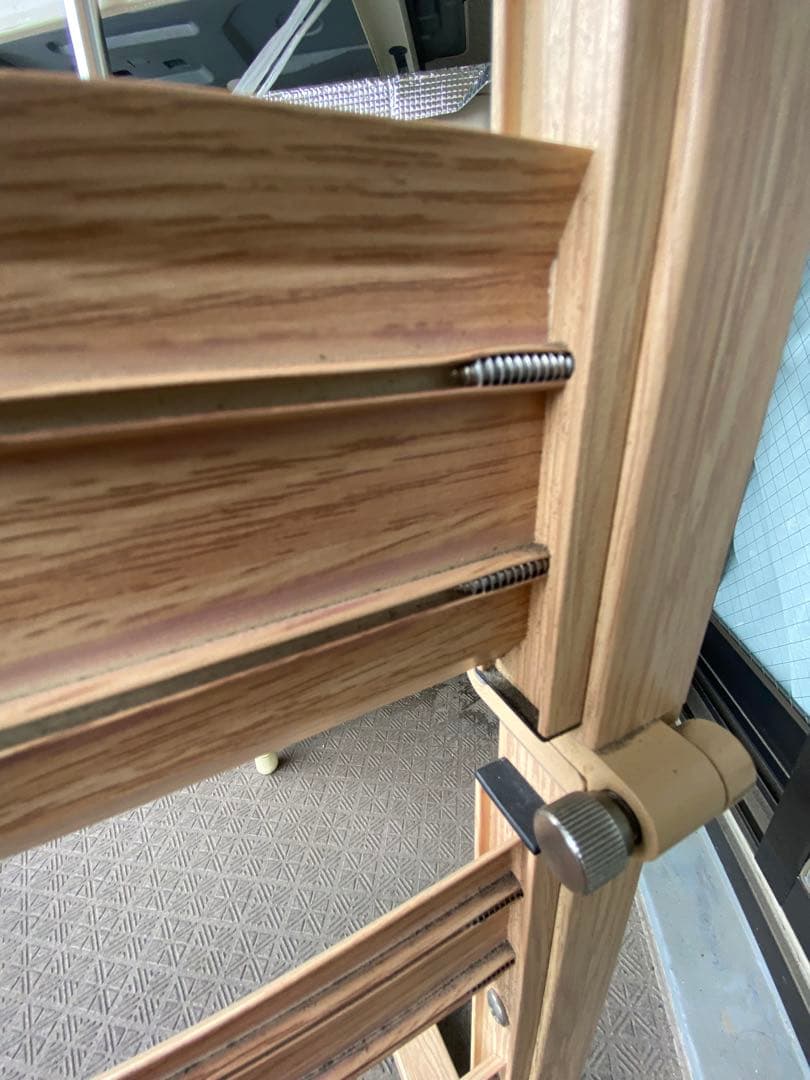 アルミ　畳めるフェンス　60✖️180センチ　木目調ナチュラルブラウン