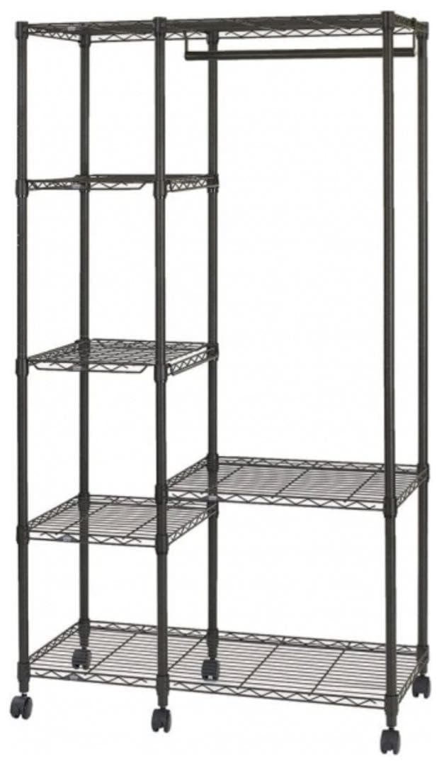 未組立 ドウシシャ ルミナス ノワール ワードローブ No.1018-WR