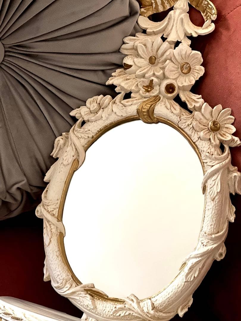 イタリア製 鏡 ミラー コンソール付