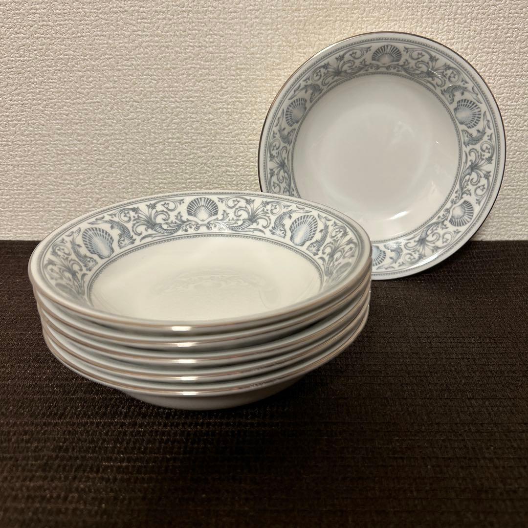 ウェッジウッド　ドルフィン　ホワイト　サラダボウル　デザートプレート