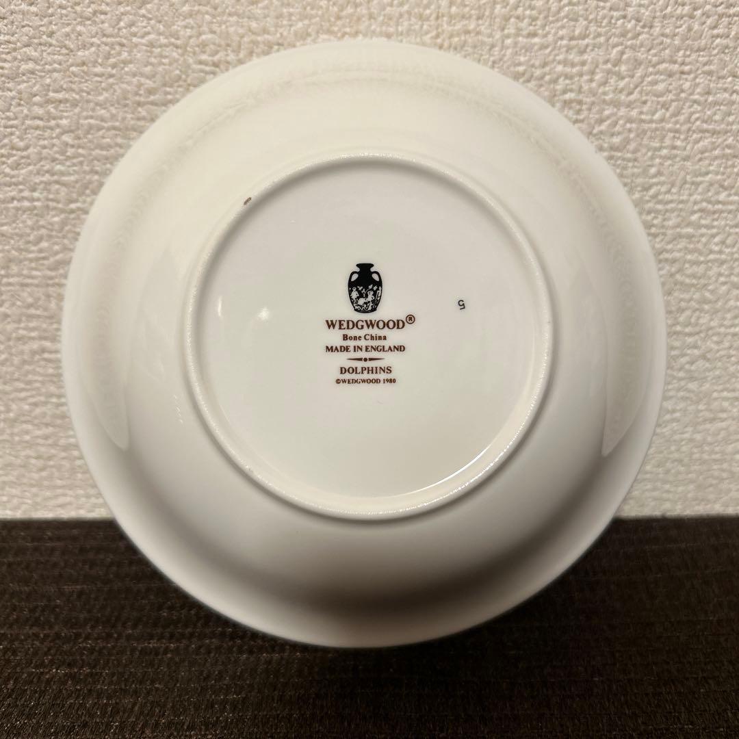 ウェッジウッド　ドルフィン　ホワイト　サラダボウル　デザートプレート