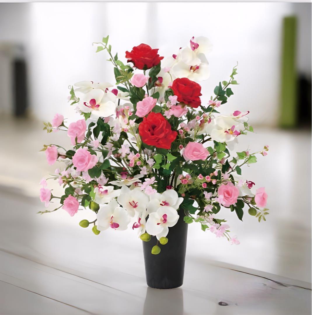 光触媒　人工観葉植物　ウォールグリーン　フェイクグリーン　エレガンスレッド