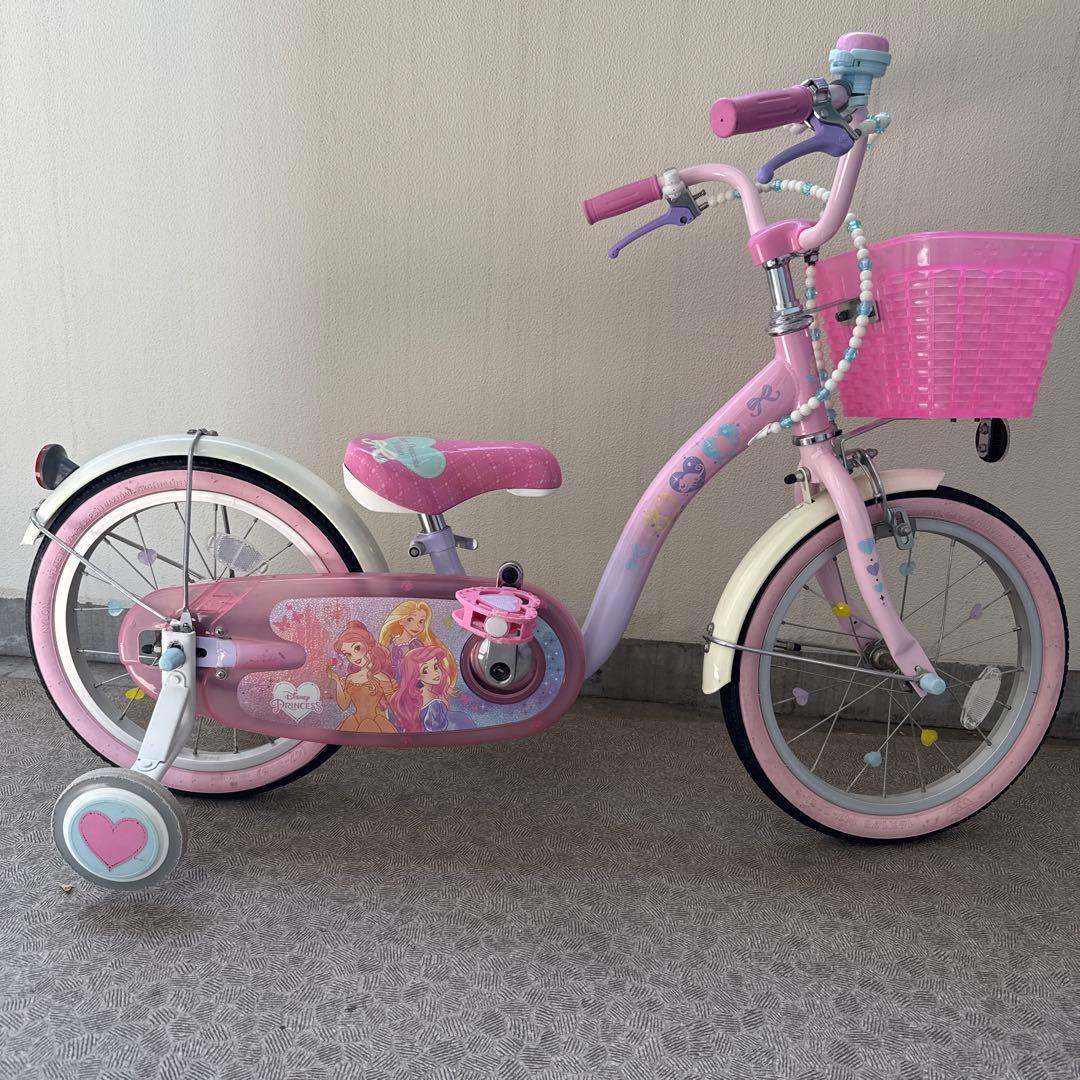 【室内保管】16インチ ides ディズニープリンセス 自転車 【直接引渡】