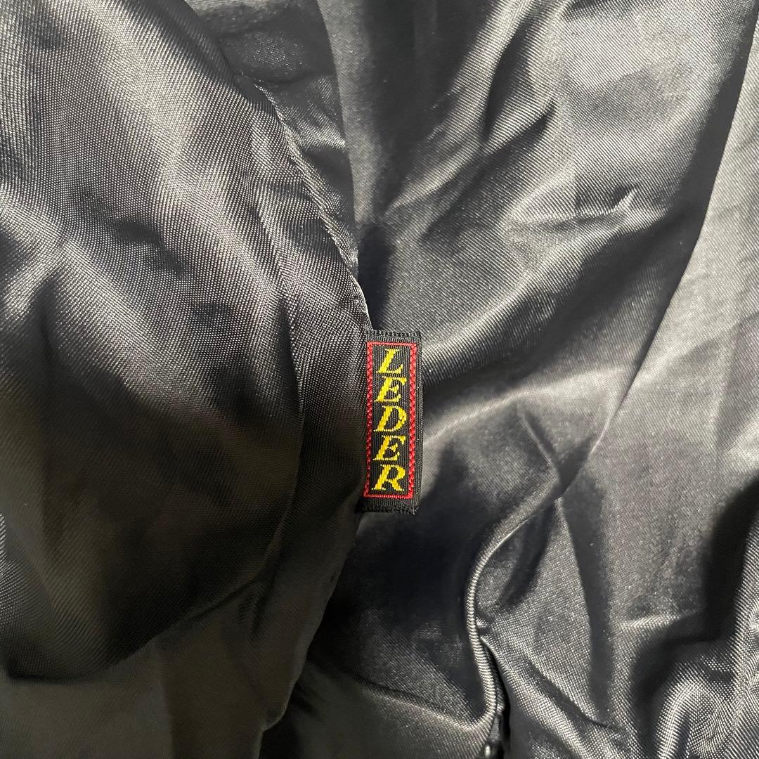 【大きいサイズ×イタリア製】本革リアルレザーシングルライダースジャケット 黒XL