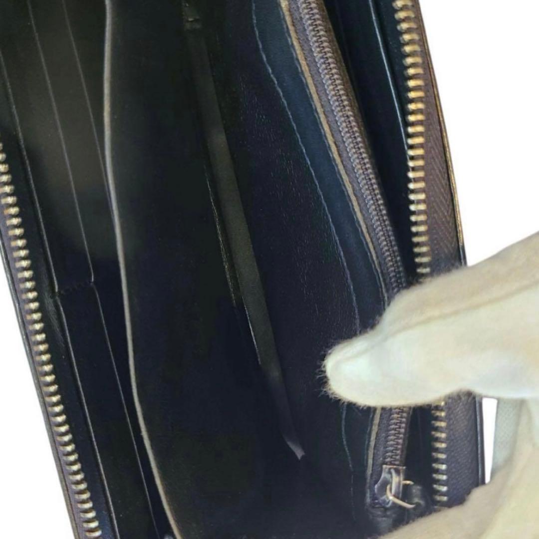 GUCCI　グッチ　長財布　ラウンドファスナー　グッチシマ　シグネチャーウェブ