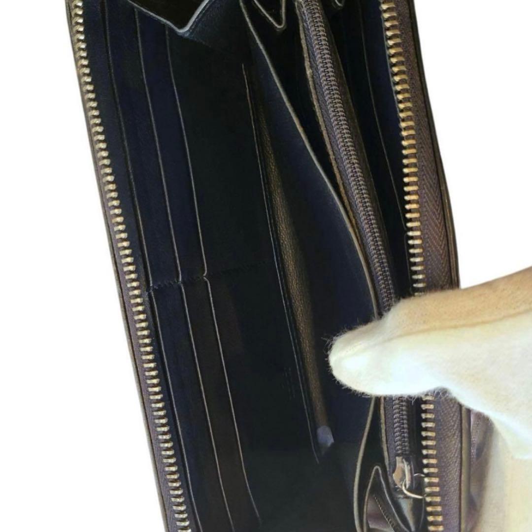 GUCCI　グッチ　長財布　ラウンドファスナー　グッチシマ　シグネチャーウェブ